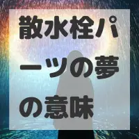 散水栓パーツの夢のサムネイル画像