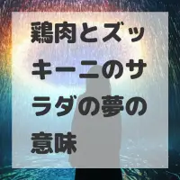 鶏肉とズッキーニのサラダの夢のサムネイル画像