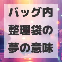 バッグ内整理袋の夢のサムネイル