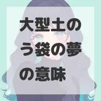 大型土のう袋の夢のサムネイル