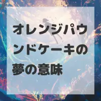 オレンジパウンドケーキの夢のサムネイル
