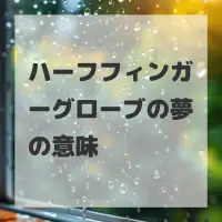 ハーフフィンガーグローブの夢のサムネイル画像