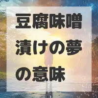 豆腐味噌漬けの夢のサムネイル