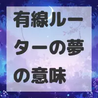 有線ルーターの夢のサムネイル