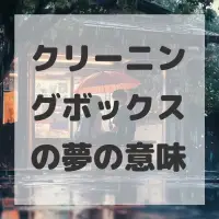 クリーニングボックスの夢のサムネイル画像