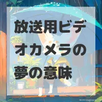 放送用ビデオカメラの夢のサムネイル