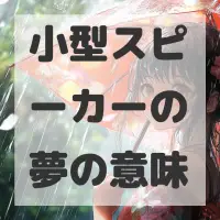 小型スピーカーの夢のサムネイル画像