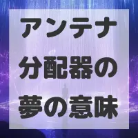 アンテナ分配器の夢のサムネイル画像