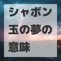 シャボン玉の夢のサムネイル