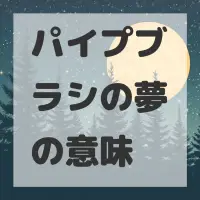 パイプブラシの夢のサムネイル画像