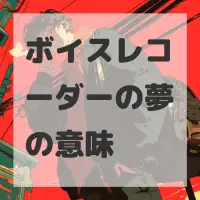 ボイスレコーダーの夢のサムネイル