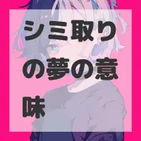 シミ取りの夢のサムネイル画像