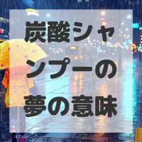 炭酸シャンプーの夢のサムネイル画像