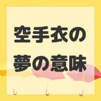空手衣の夢のサムネイル画像