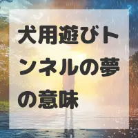 犬用遊びトンネルの夢のサムネイル