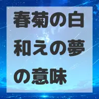 春菊の白和えの夢のサムネイル画像