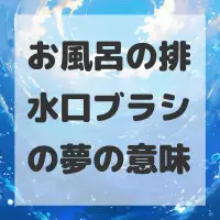 お風呂の排水口ブラシの夢のサムネイル画像