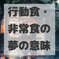 行動食・非常食の夢のサムネイル画像