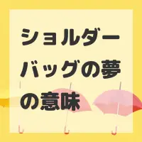 ショルダーバッグの夢のサムネイル画像