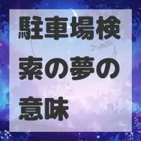 駐車場検索の夢のサムネイル画像