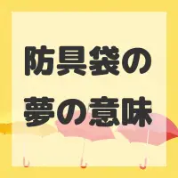 防具袋の夢のサムネイル画像