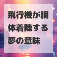 飛行機が胴体着陸する夢のサムネイル画像