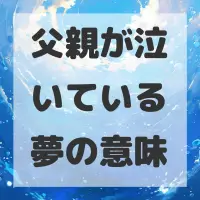 父親が泣いている夢のサムネイル画像