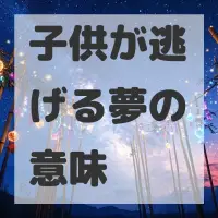 子供が逃げる夢のサムネイル画像