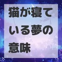 猫が寝ている夢のサムネイル画像