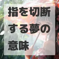 指を切断する夢のサムネイル画像