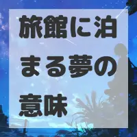 旅館に泊まる夢のサムネイル画像