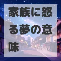 家族に怒る夢のサムネイル画像