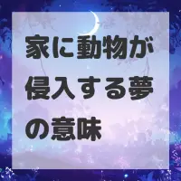 家に動物が侵入する夢のサムネイル画像