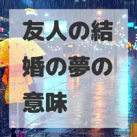 友人の結婚の夢のサムネイル画像