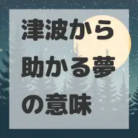 津波から助かる夢のサムネイル画像