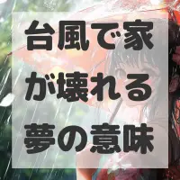 台風で家が壊れる夢のサムネイル画像