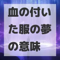 血の付いた服の夢のサムネイル画像