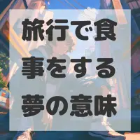 旅行で食事をする夢のサムネイル画像