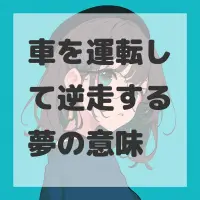 車を運転して逆走する夢のサムネイル画像