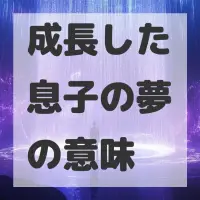 成長した息子の夢のサムネイル画像