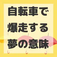 自転車で爆走する夢のサムネイル画像