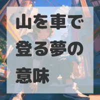 山を車で登る夢のサムネイル画像