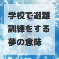 学校で避難訓練をする夢のサムネイル画像