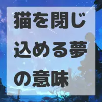 猫を閉じ込める夢のサムネイル画像