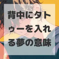背中にタトゥーを入れる夢のサムネイル画像