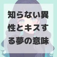 知らない異性とキスする夢のサムネイル画像