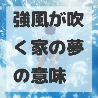 強風が吹く家の夢のサムネイル画像