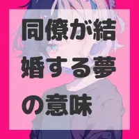 同僚が結婚する夢のサムネイル画像