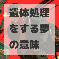 遺体処理をする夢のサムネイル画像