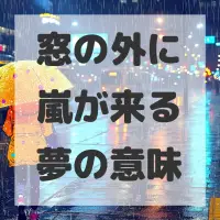 窓の外に嵐が来る夢のサムネイル画像
